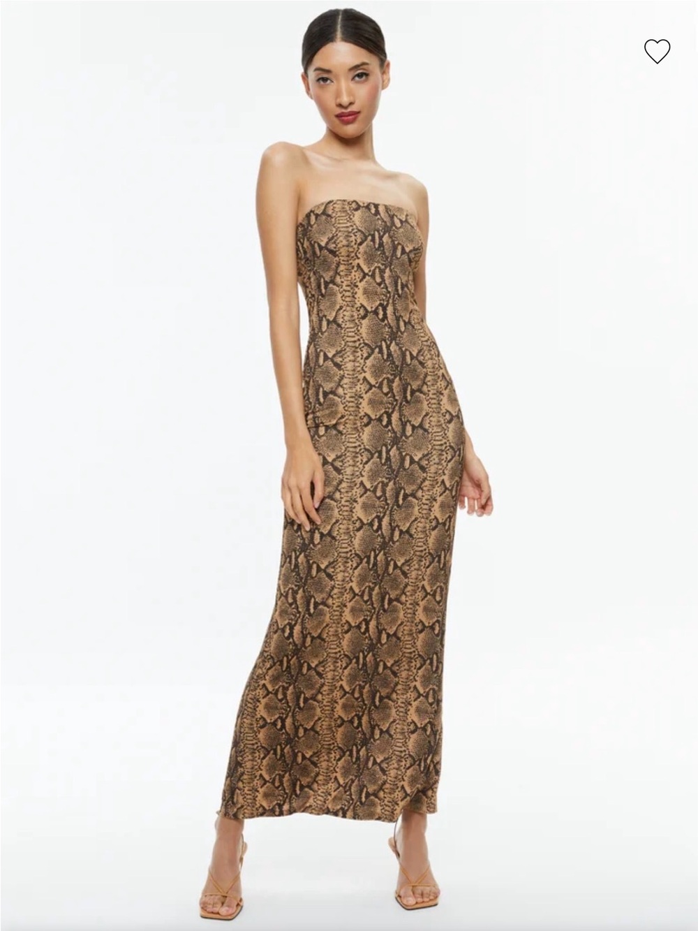 Alice + Olivia DELORA STRAPLESS MAXI DRESS
